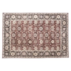 9'x12' Persian Design Reds and Browns Floral Rug