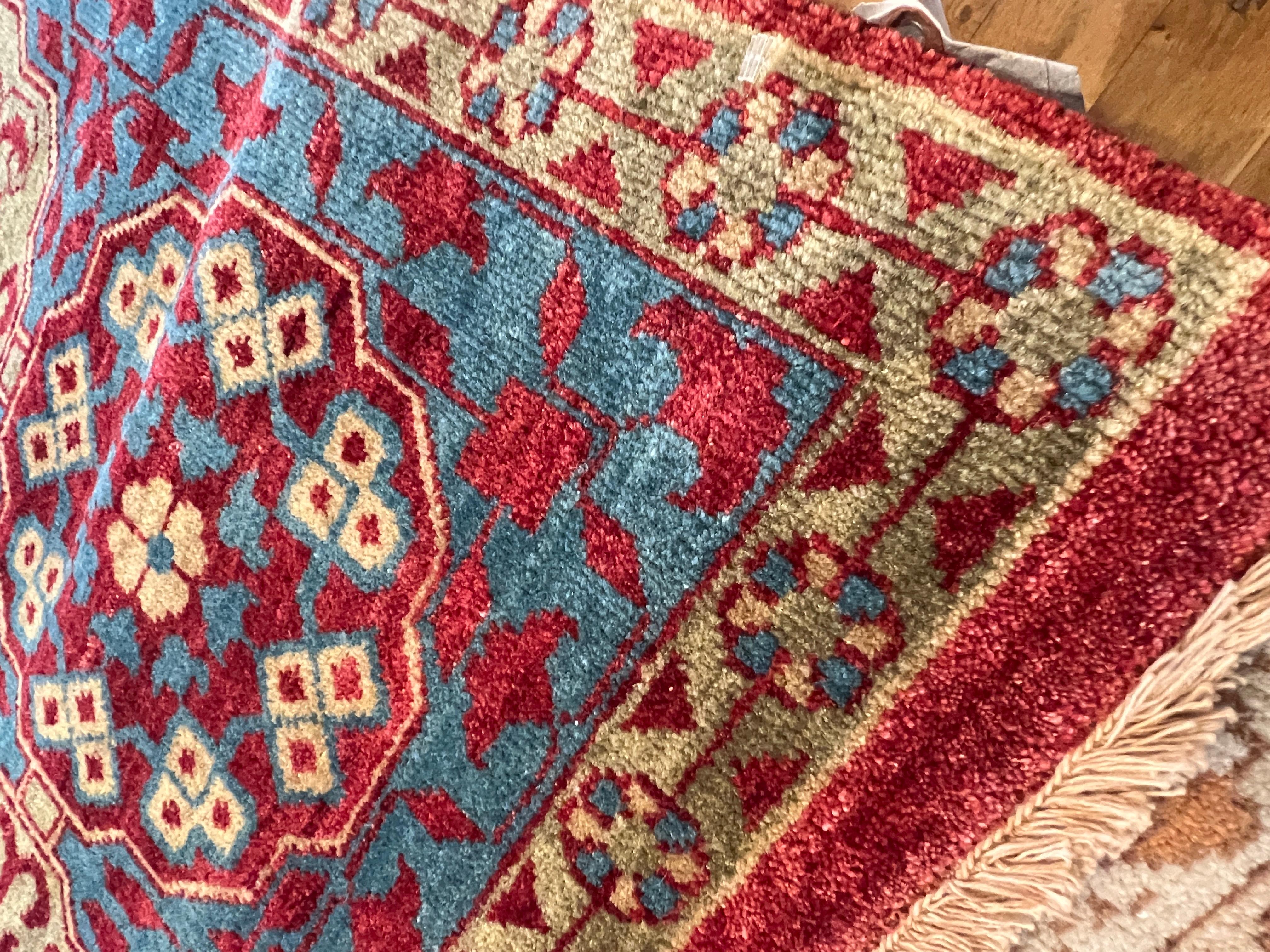 Annodato a mano Tappeto Persiano Design/One 9'x12' Rosso e Oro Floreale in vendita