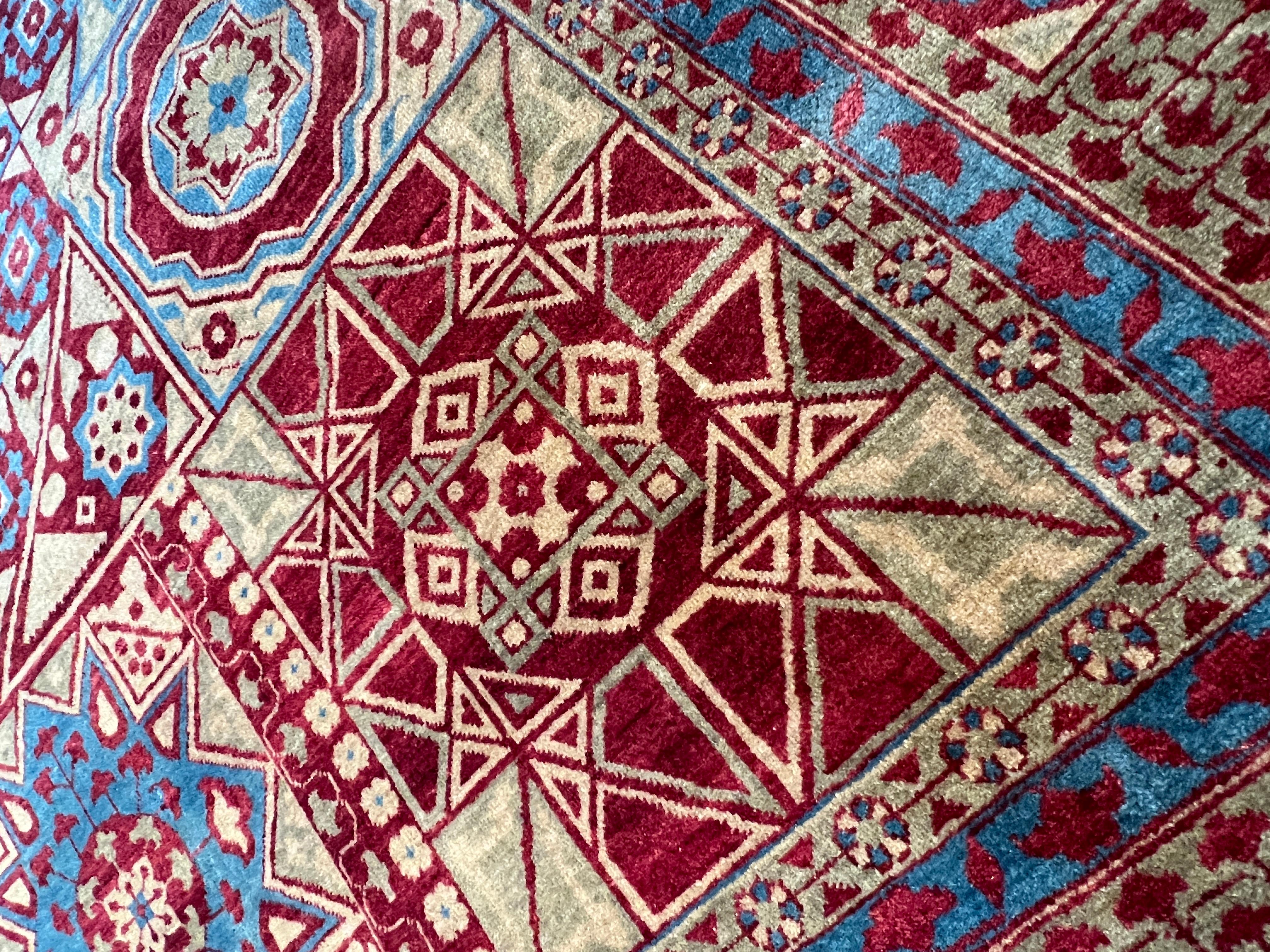 Tappeto Persiano Design/One 9'x12' Rosso e Oro Floreale In condizioni Nuovo in vendita a Los Angeles, CA
