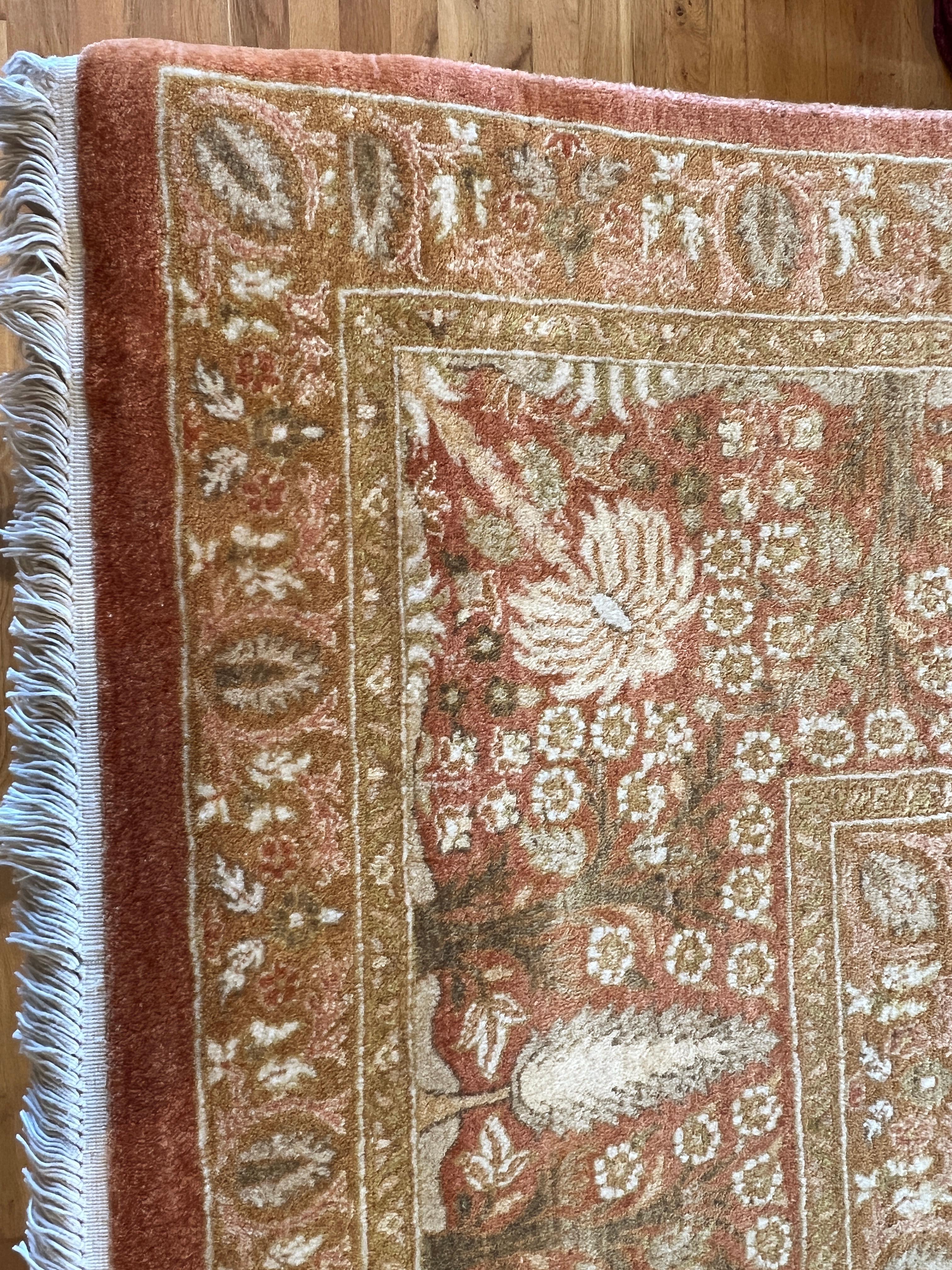 Lana Tappeto floreale 9'x12' Persian Design Tan in vendita