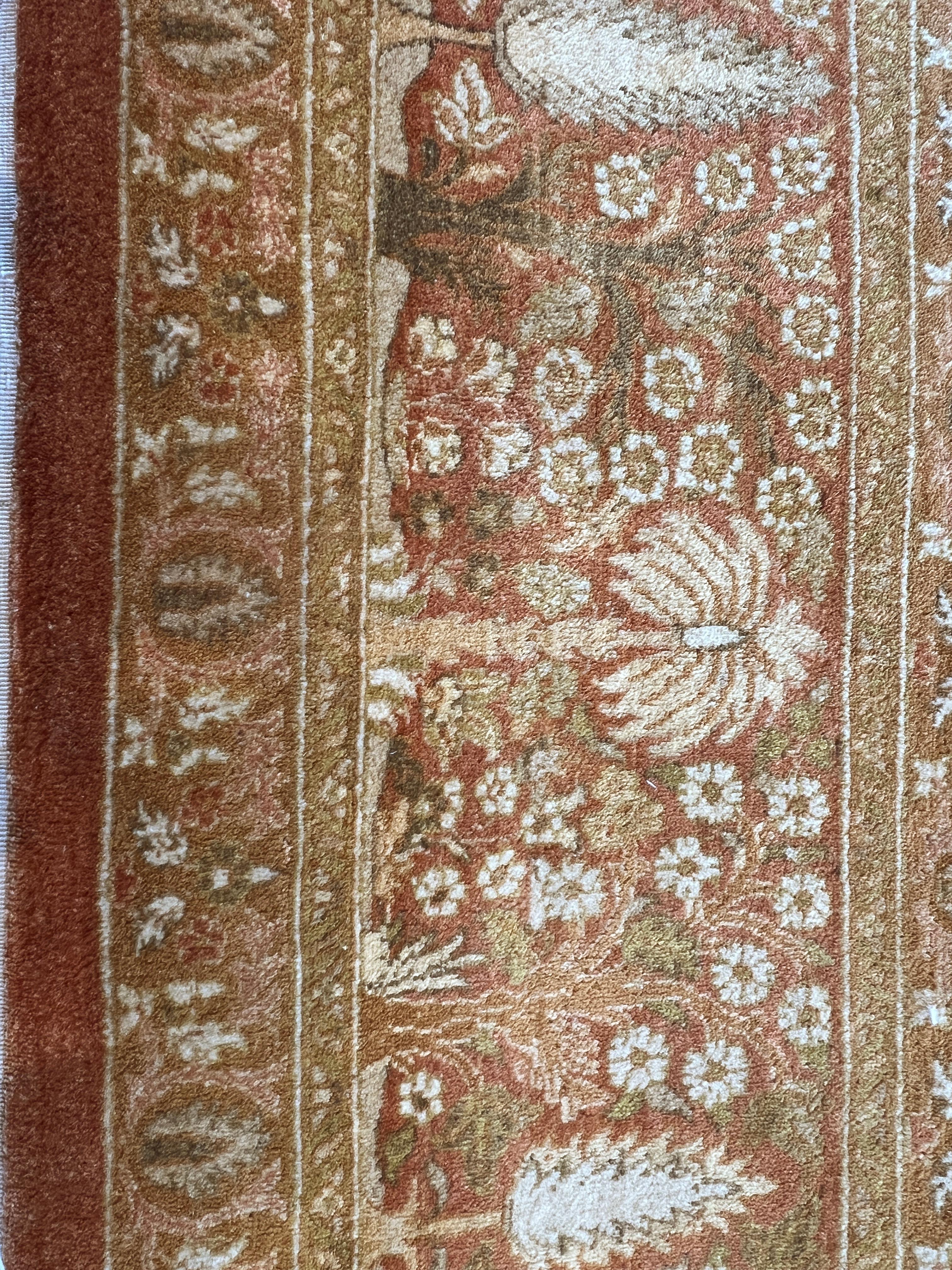 Tappeto floreale 9'x12' Persian Design Tan in vendita 2
