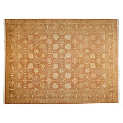 9'x12' Persischer Design-Teppich Tan Floral