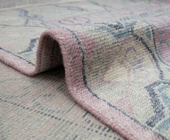 9x12 Pink Persian Khotan Gray Border Hand Knotted Wool Rug ( G- 13110 )
