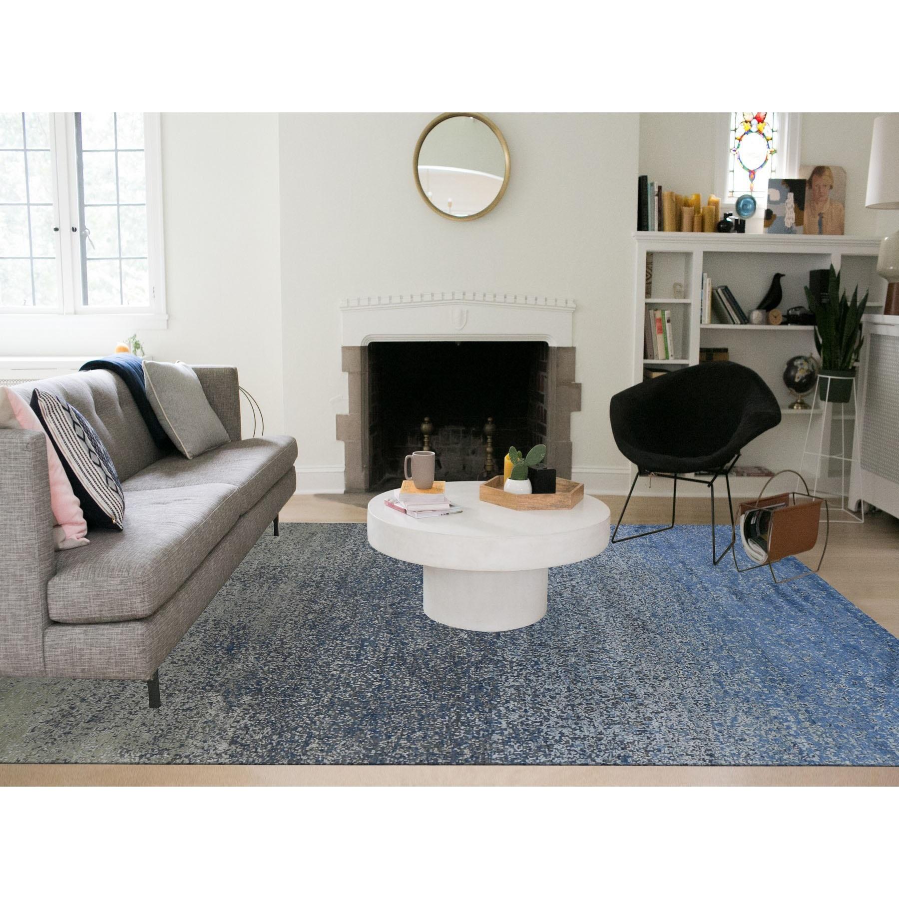 This is a truly genuine one-of-a-kind Pure Silk and Wool Dissipating Design Hand Knotted Rug. It has been Knotted for months and months in the centuries-old Persian weaving craftsmanship techniques by expert artisans.
Primary materials: Wool & Pure