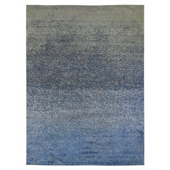 9'x12' Pure Silk and Wool Dissipating Design Hand Knotted Oriental Rug