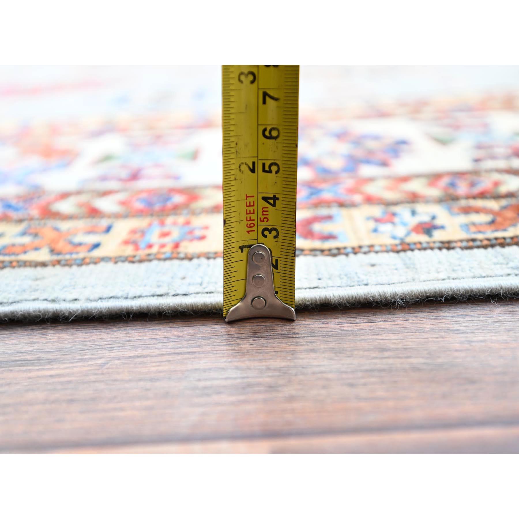 9'x12' Alfombra Oriental Puritan Gris Suave Aterciopelada Anudada a Mano de Lana Super Kazak en venta 3