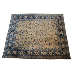 Tappeto Art Déco antico astratto raro, 9x12, tappeto cinese di Pechino, beige, 285 cm x 351 cm