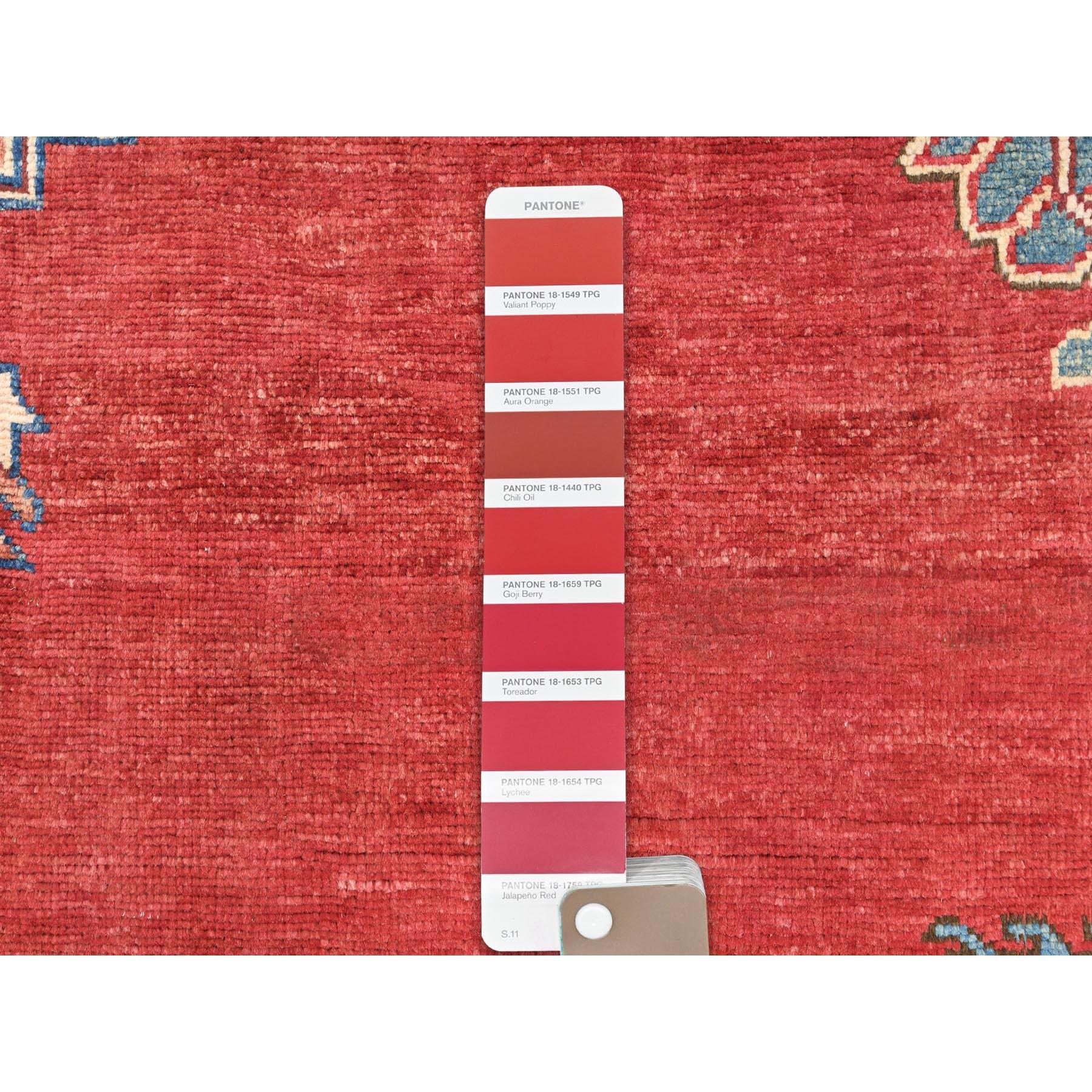 Alfombra afgana roja Peshawar de 9'x12' con diseño de campo abierto Lana natural anudada a mano en venta 1