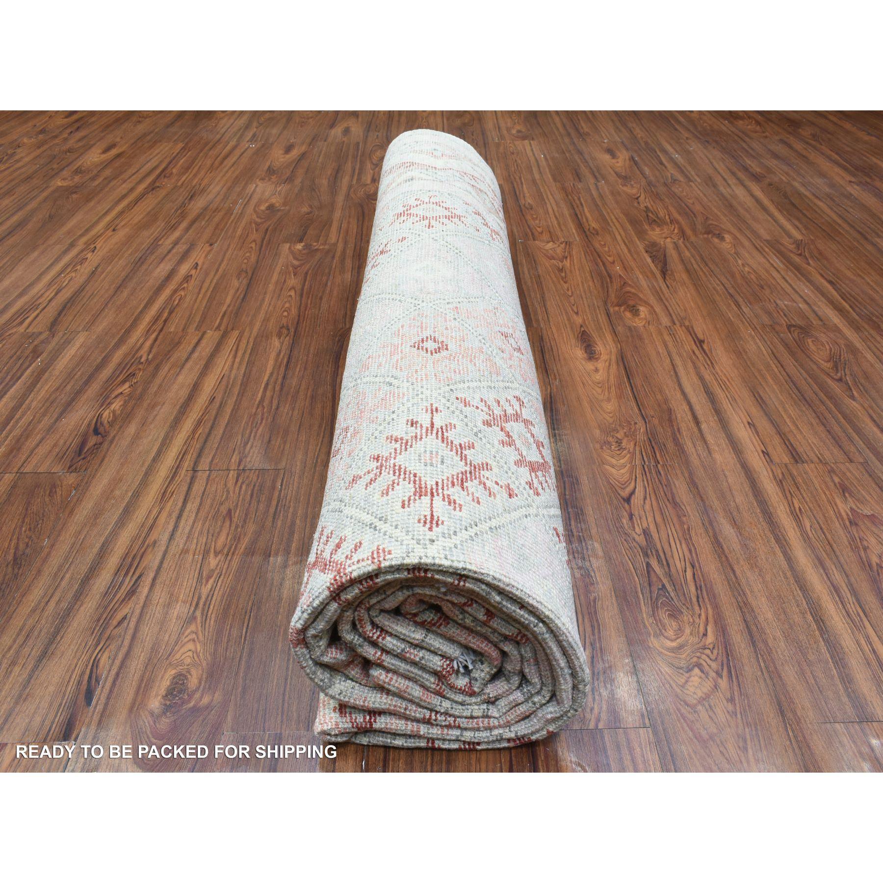 9'x12' Red Anatolian Village Inspired Style Soft Wool Hand Knotted Rug For Sale 3