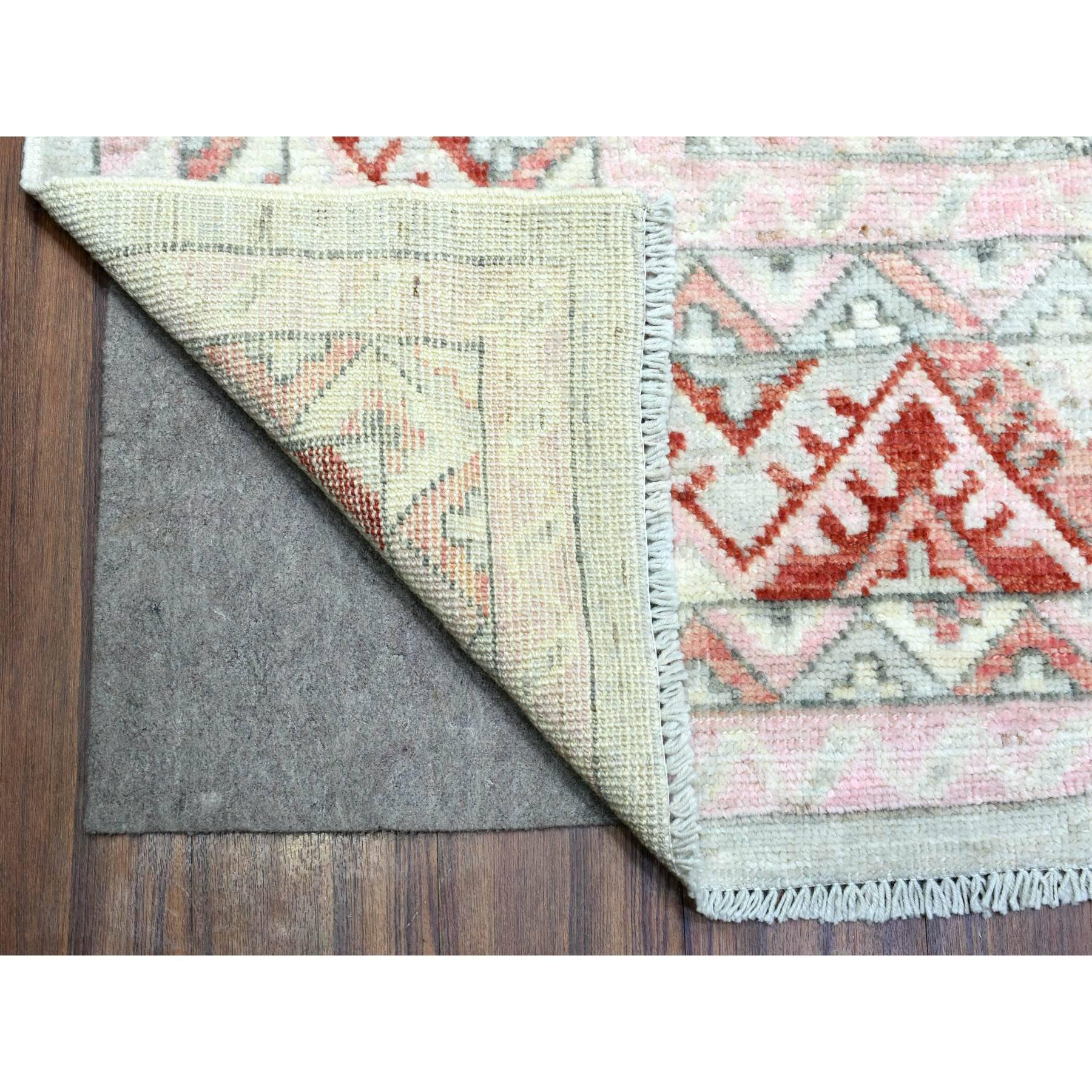 Hand-Knotted 9'x12' Red Anatolian Village Inspired Style Soft Wool Hand Knotted Rug For Sale