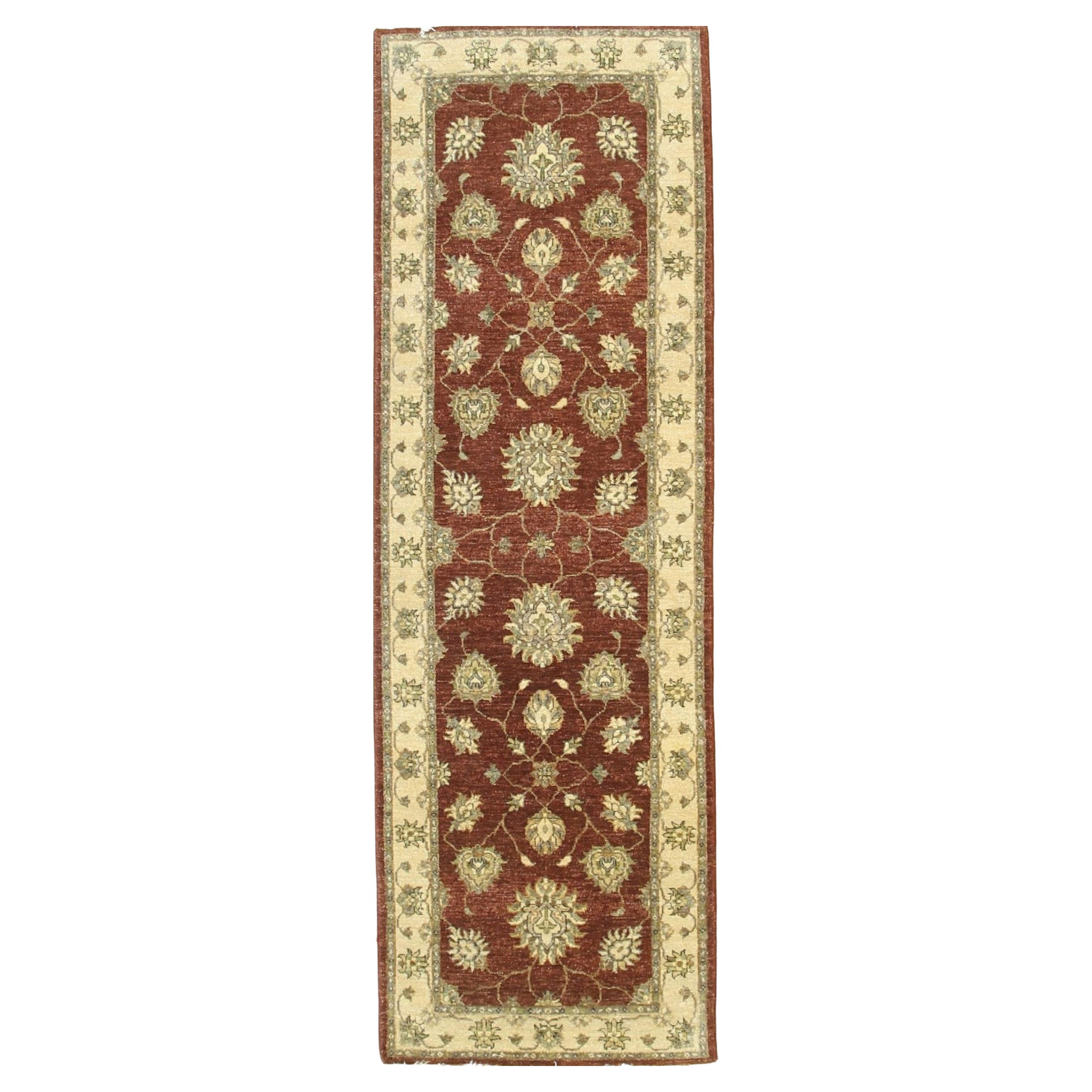 9x12 Red Hand-Knotted Wool Floral Cascade Classic Traditional Modern Carpet Rug