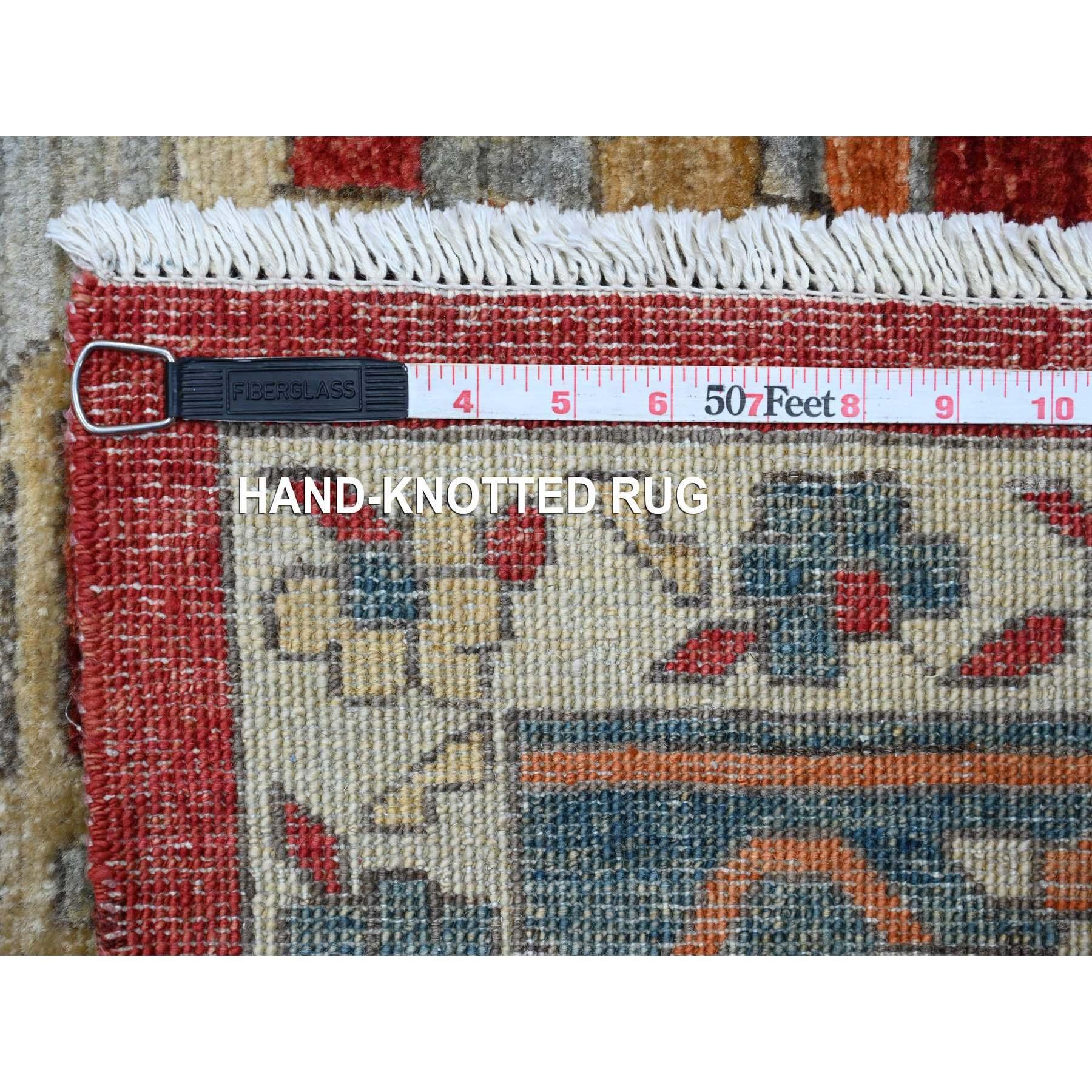 9'x12' Rosso Serapi Heriz con disegno floreale annodato a mano in lana Tutti gli Oriental Rugs in vendita 3