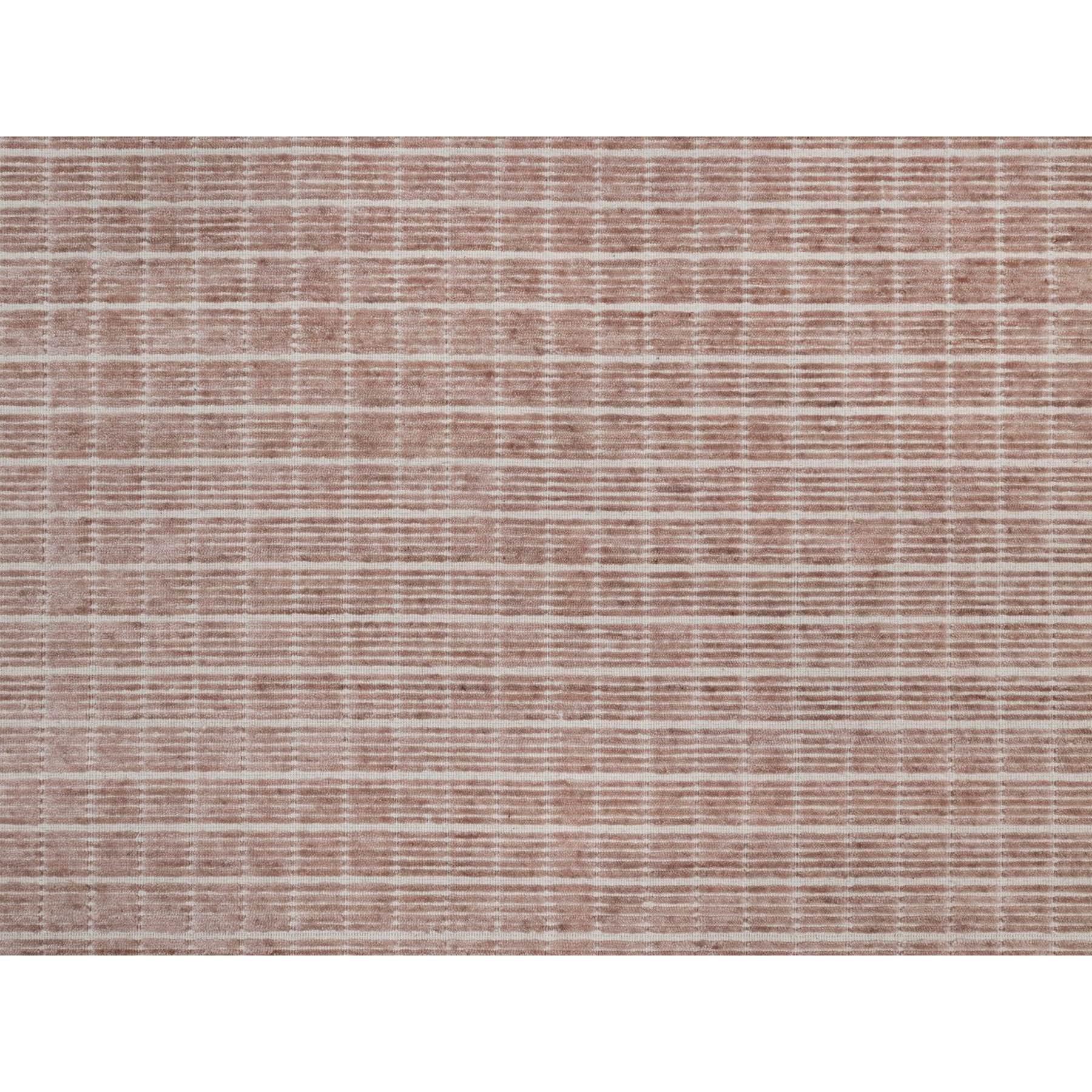 9'x12' Rose Pink Modern Plain Decor Box Design Loomed Knotted Soft Wool Rug For Sale 2