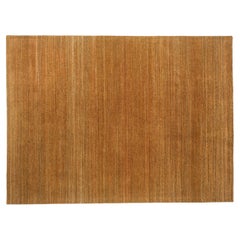 9'x12' Rust Orange Striated Stripe Design Rug