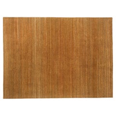 9'x12' Rust Orange Striated Stripe Design Rug 