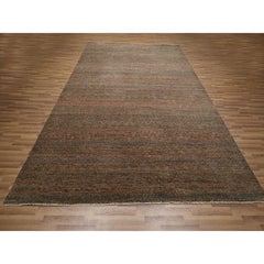 9'x12' Rust Red Kohinoor Herat Pattern Geometric Design Hand Knotted Wool Rug