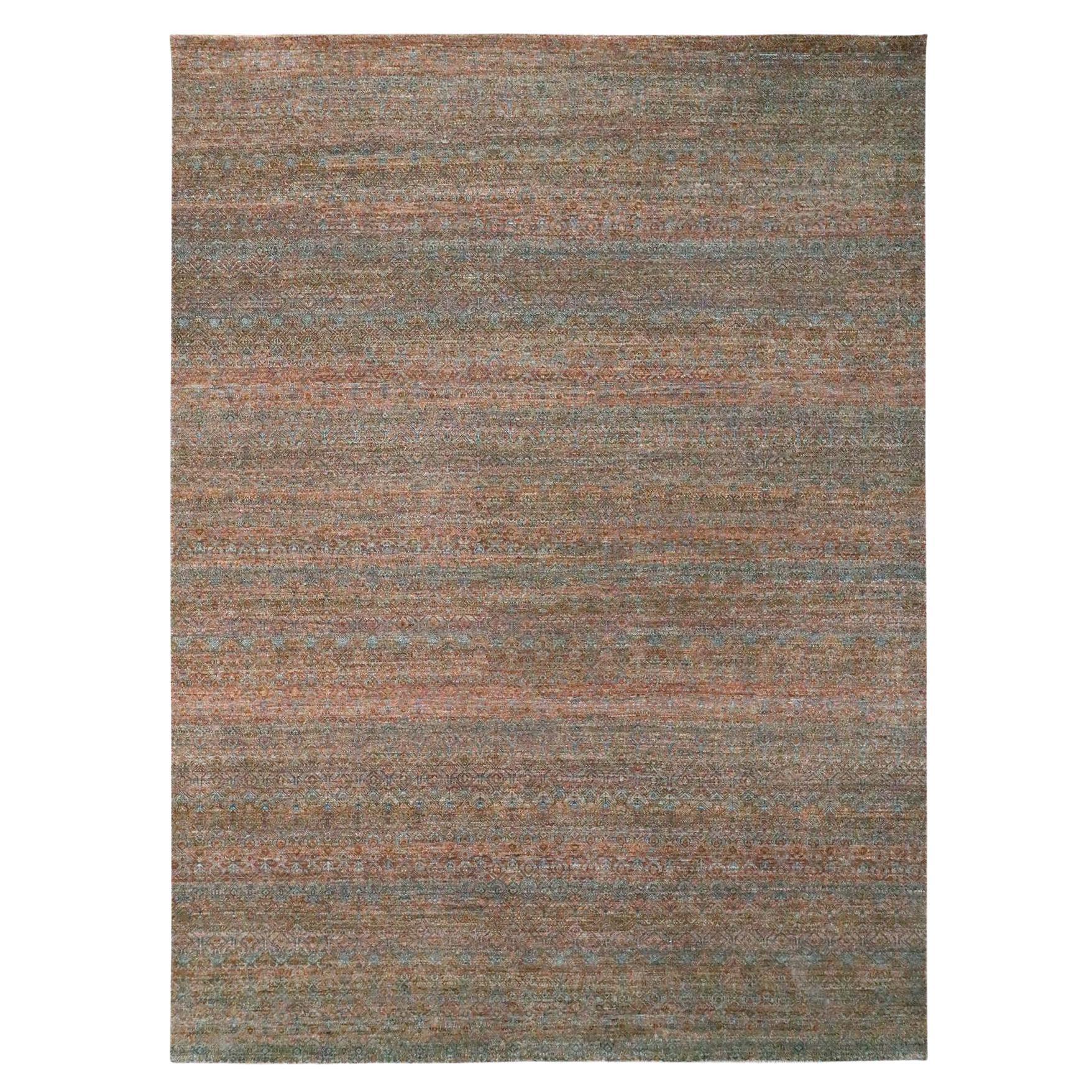 9
x12
 Rust Red Kohinoor Herat Pattern Geometric Design Hand Knotted Wool Rug For Sale