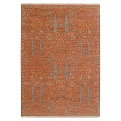 9x12 Rust Red Persian Retro Cypress Tree Of Life Hand Knotted Wool Rug (JC-8016)