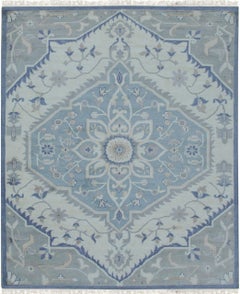 9x12 Soft Color Persian Heriz Tribal Design Stylish Trendy Hand Knotted Wool Rug