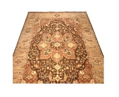 Traditional Handwoven Persian Heriz Style Indo Rug