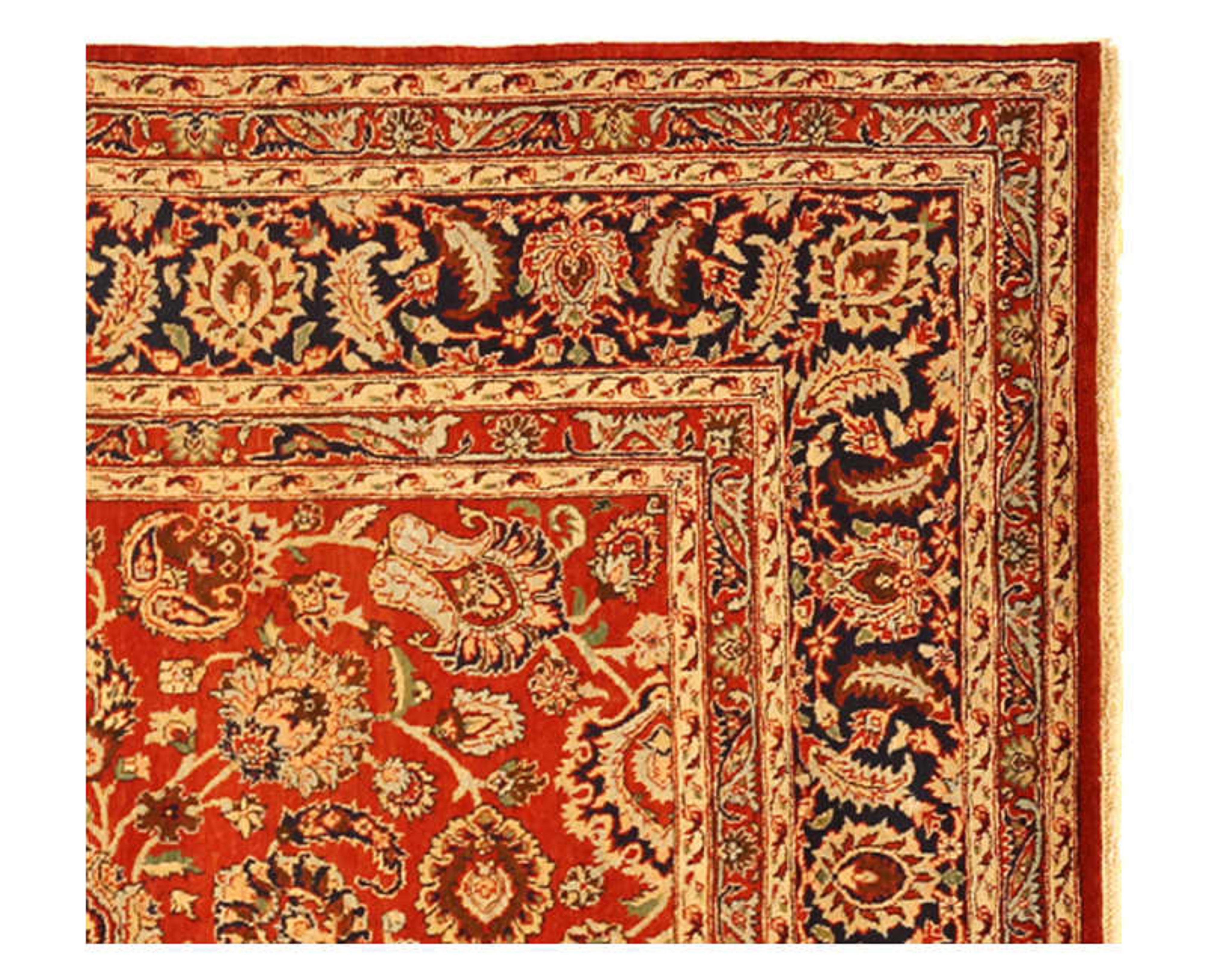 Kashan 9x12 Traditional Hand-woven Persian Mashad Indo   For Sale