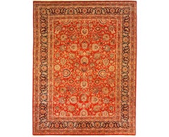 9x12 Traditional Hand-woven Persian Mashad Indo  