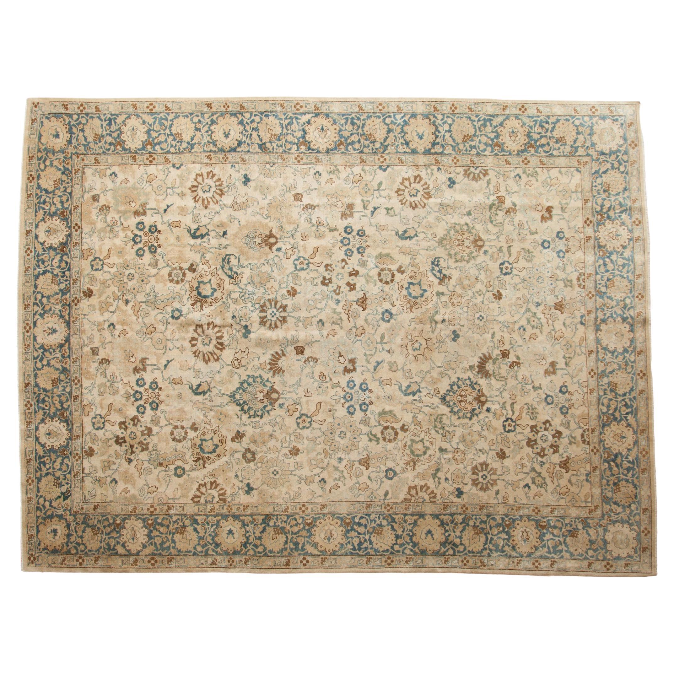 Vintage Distressed Tabriz-Teppich