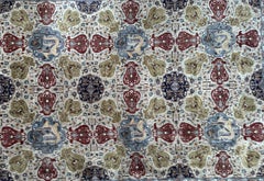 9X12 Vintage Persian Kashan Rug Rare Vase Dragon Design Fine Kork 282cm x 373cm