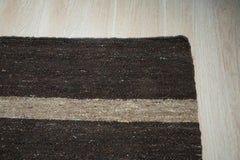9x12 Violet Artistic Brown Kilim Open Field Modern Flatweave Wool Carpet Rug