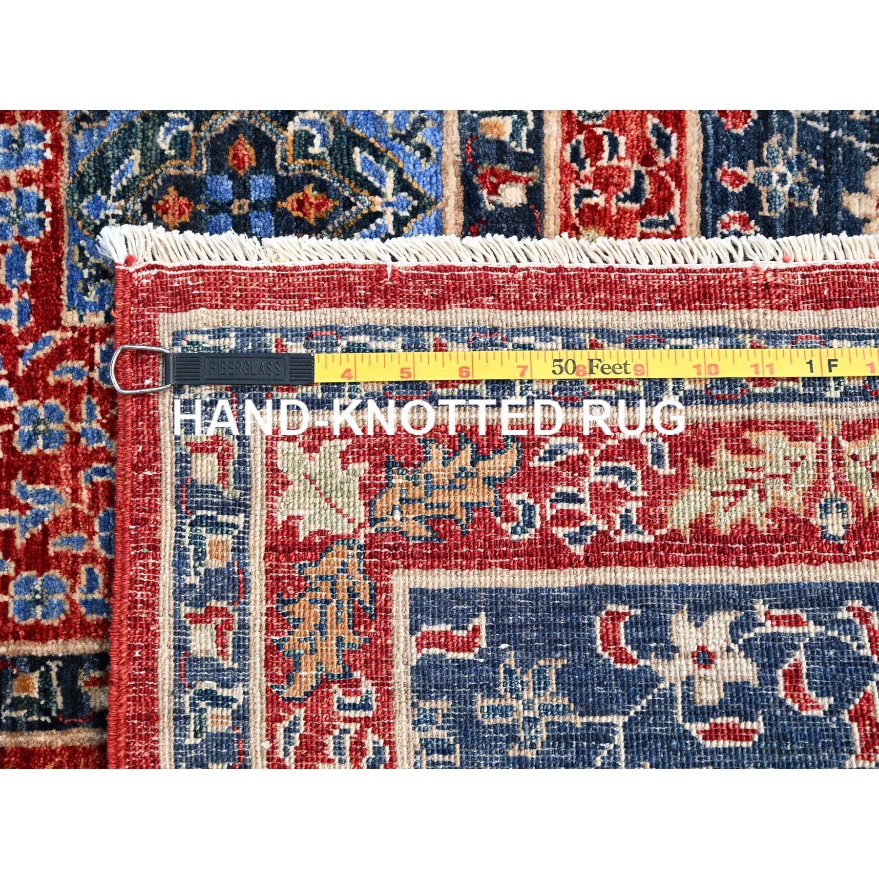 9'x12' Alfombra Oriental Azul Yale Anudada a Mano 100% Lana Patrón Dinastía Mameluca en venta 5
