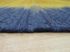 9x12 Yellow Flat Weave Wool Ombre Horizon Geometric Modern Carpet Rug