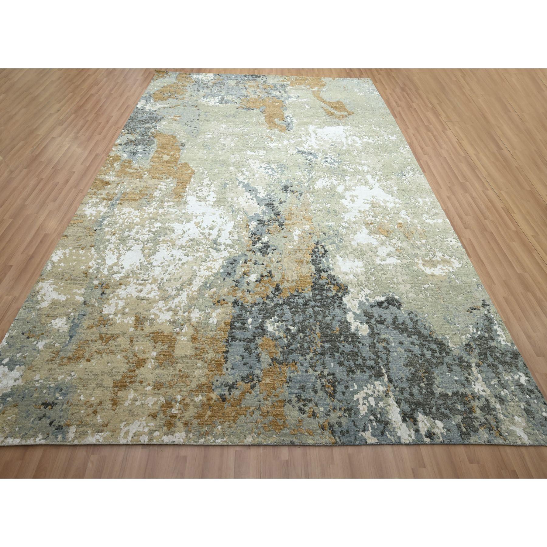 Sfumature di marrone, tessuto fitto, astratto con disegno a galassia, nodo persiano, pura lana, annodato a mano, tappeto orientale
Materiali primari: Lana
Lattice: No Pile 
altezza: 0,25 pollici
Stile: Contemporaneo
Colore primario: Marrone
Colori