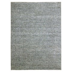 9'x12'1" Grauer Kohinoor Herat Kleiner Geometrischer Entwurf Handgeknüpfter Teppich aus reiner Wolle