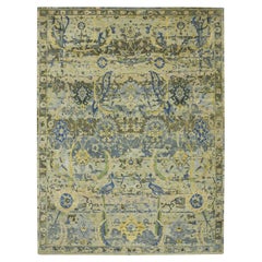 Tappeto di lana annodato a mano di ispirazione persiana Greene 
Greene 
Greene con disegno di uccelli