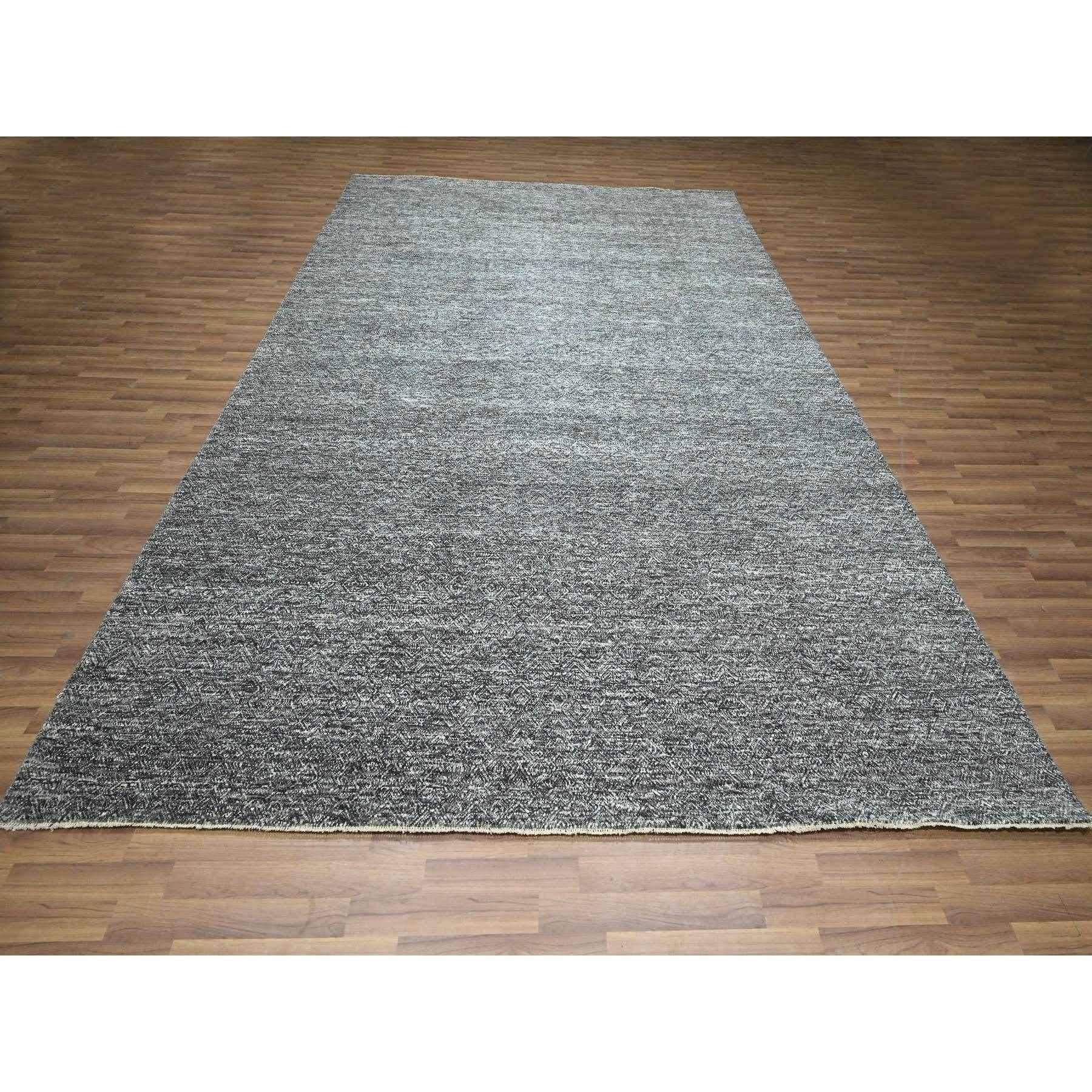 Carbon Gray, Kohinoor Herat Pattern, Small Geometric Repetitive Diamond Design, Hand Knotted, Soft Wool, Tone On Tone, Oriental Rug
Primary materials: Wool
Latex: No Pile 
height: 0.25 Inches
Style: Contemporary
Primary color: Grey
Secondary colors: