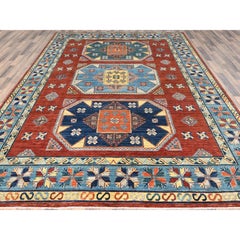 9'x12'2" Imperial Red Armenian Inspired Natural Wool Hand Knotted Oriental Rug