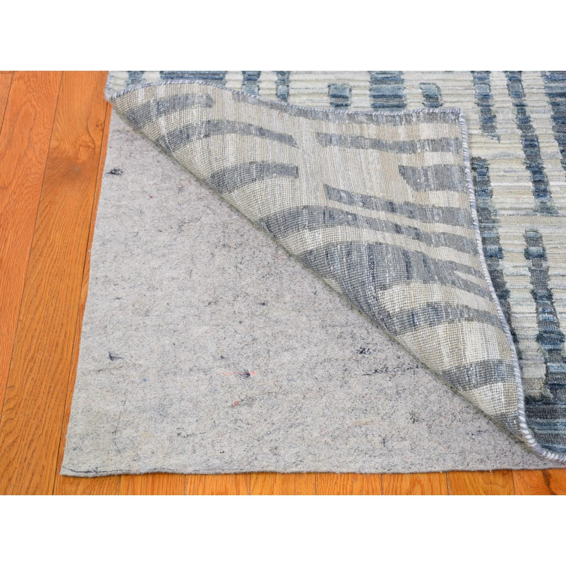 Soie Tapis noué à la main 9'x12'2