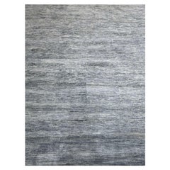 9
x12
2" Shades of Gray Modern Plain Design 100% Wool Hand Knotted Oriental Rug