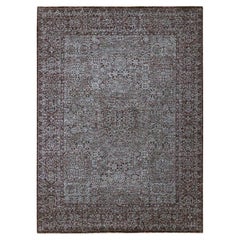 9
x12
2" Wine Red 14th Century Influence Mamluk Design Hand Knotted Wool Rug