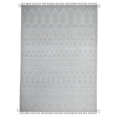 9'x12'6" Eisbär Weiß Handgeknüpft Marokkanische Webart 100% Wolle Orientteppich