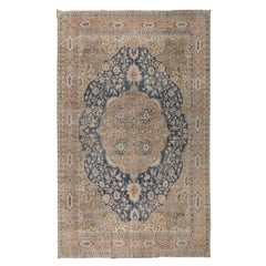 9.2x13 Ft Fine Vintage Oriental Carpet, Traditional Handmade Wool Rug