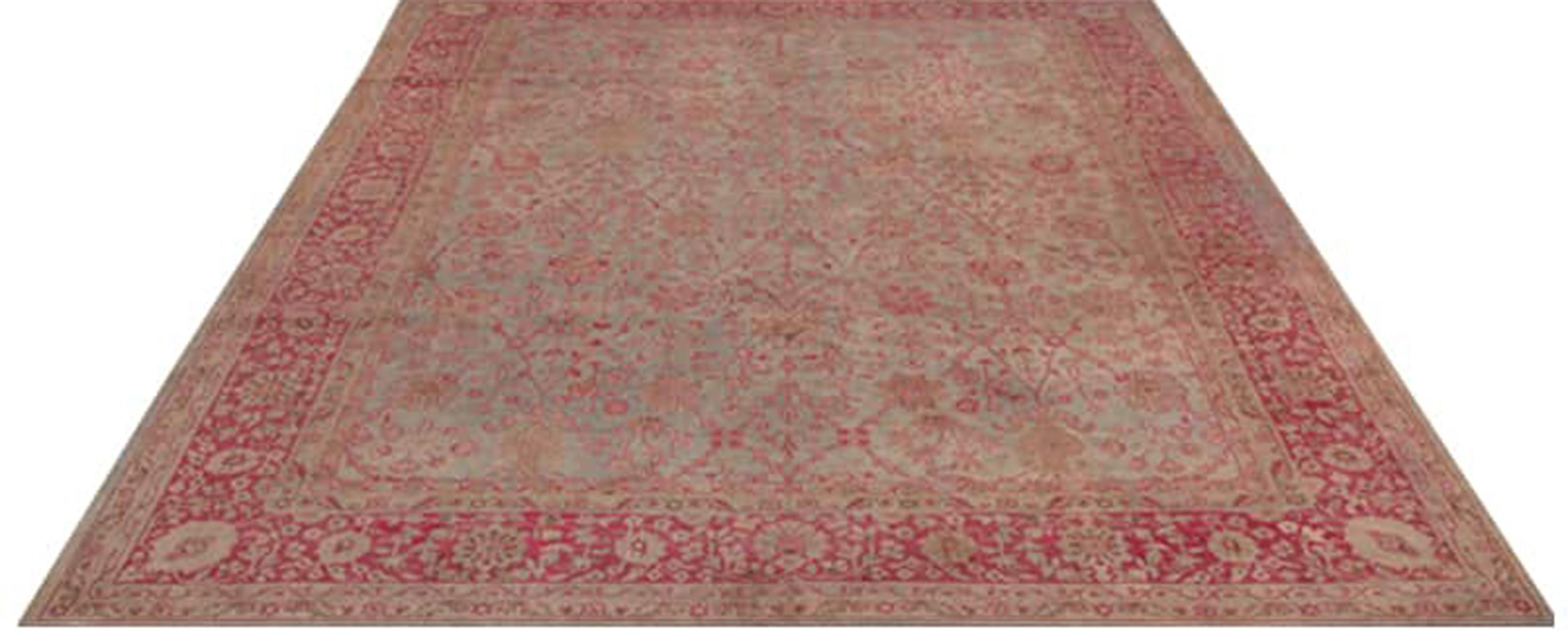 Autre 9x13 Tapis turc antique Sparta noué à la main en vente