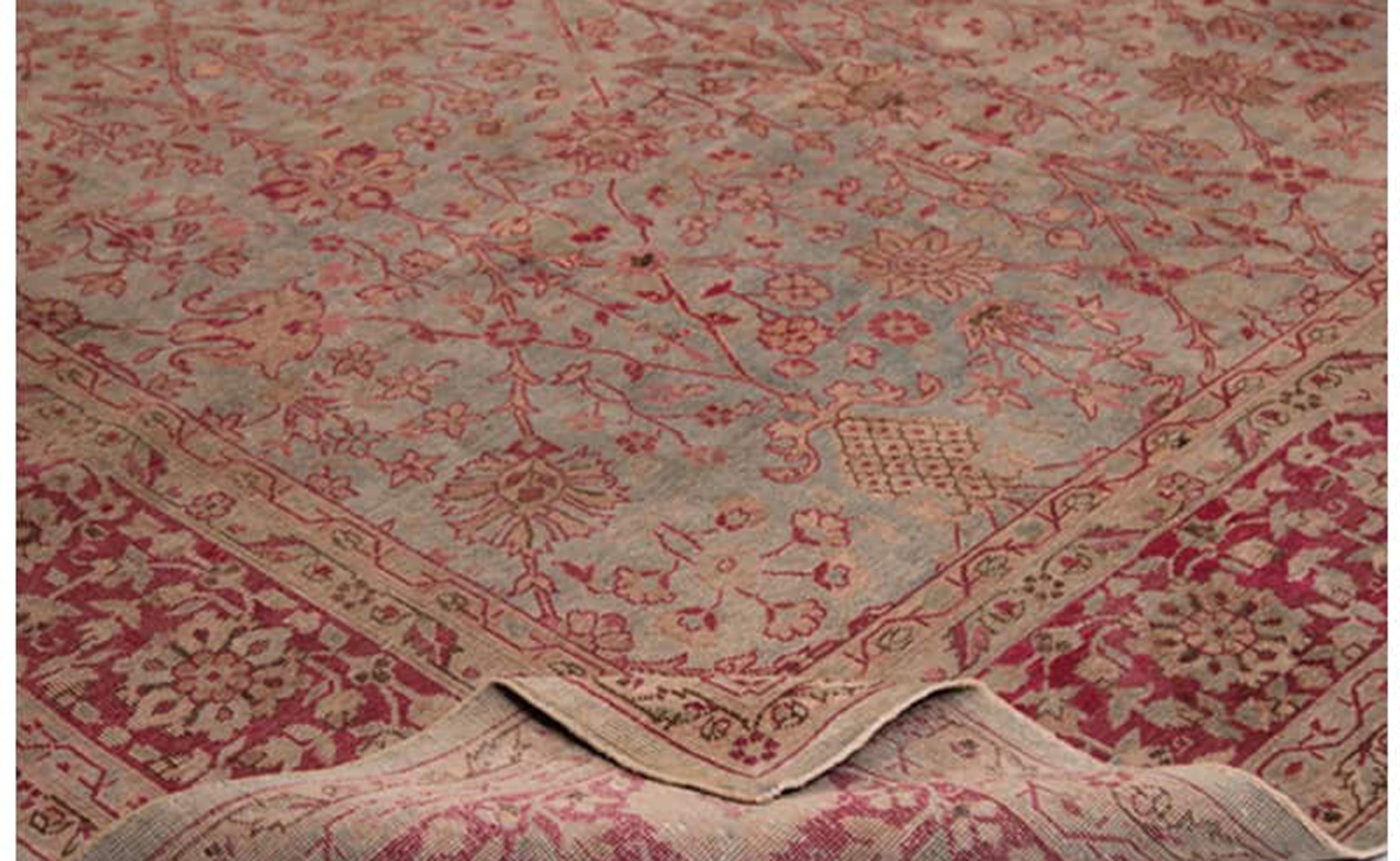 Noué à la main 9x13 Tapis turc antique Sparta noué à la main en vente