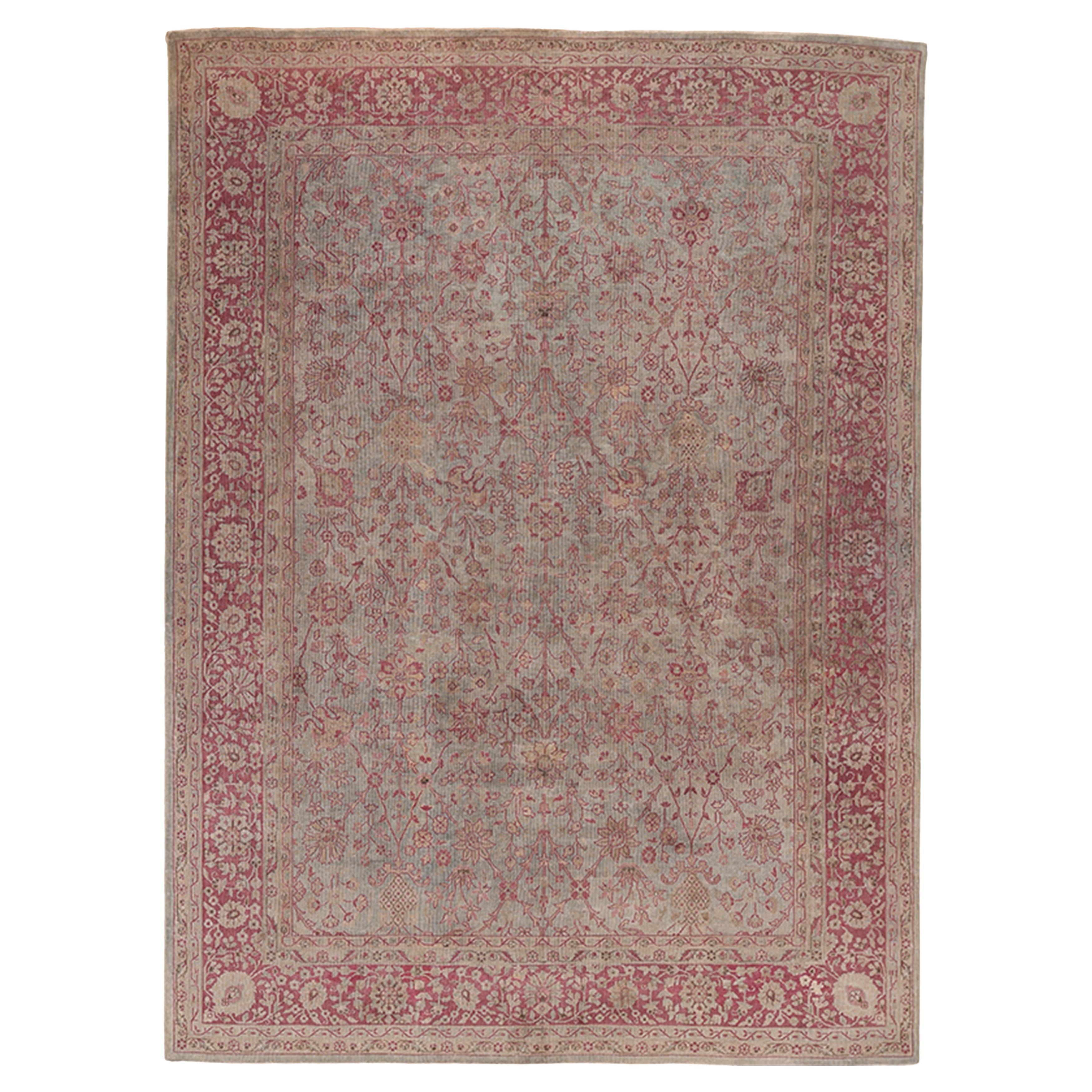 9x13 Tapis turc antique Sparta noué à la main en vente