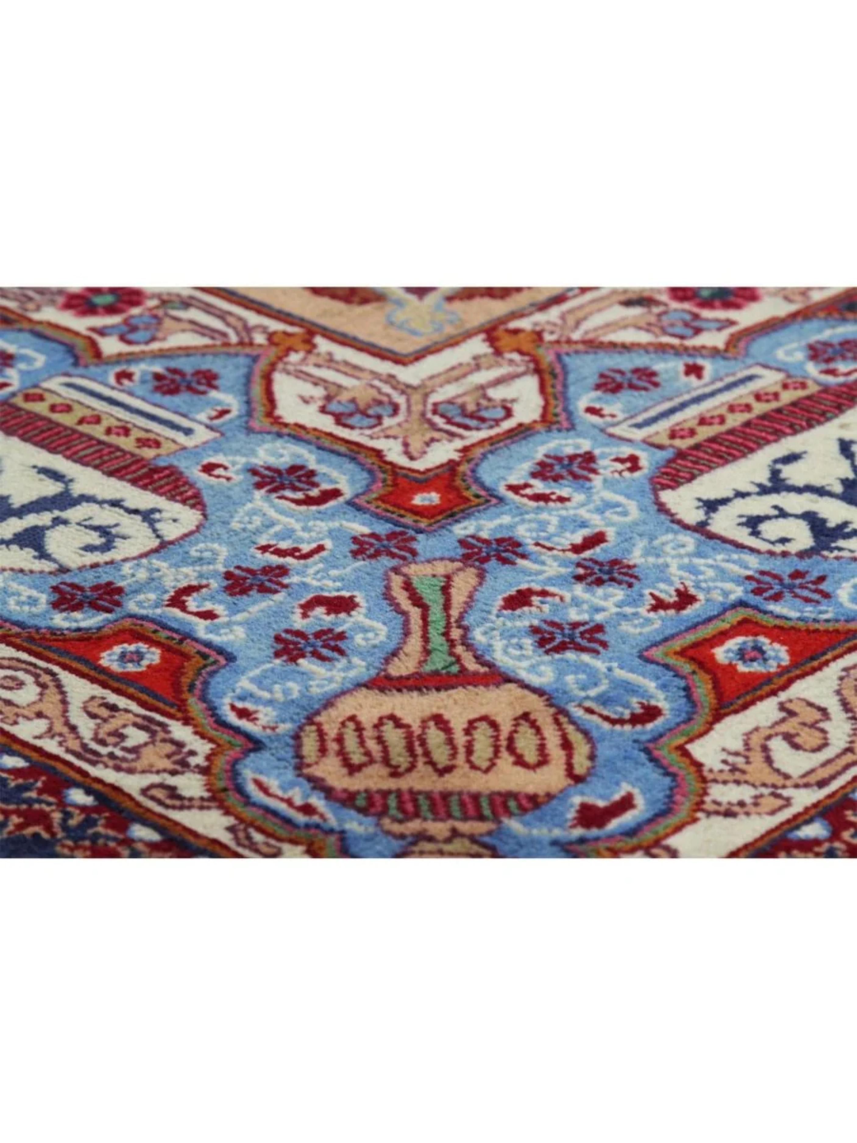 9x13 Hand Knotted Old Kashmar Area Rug im Angebot 3