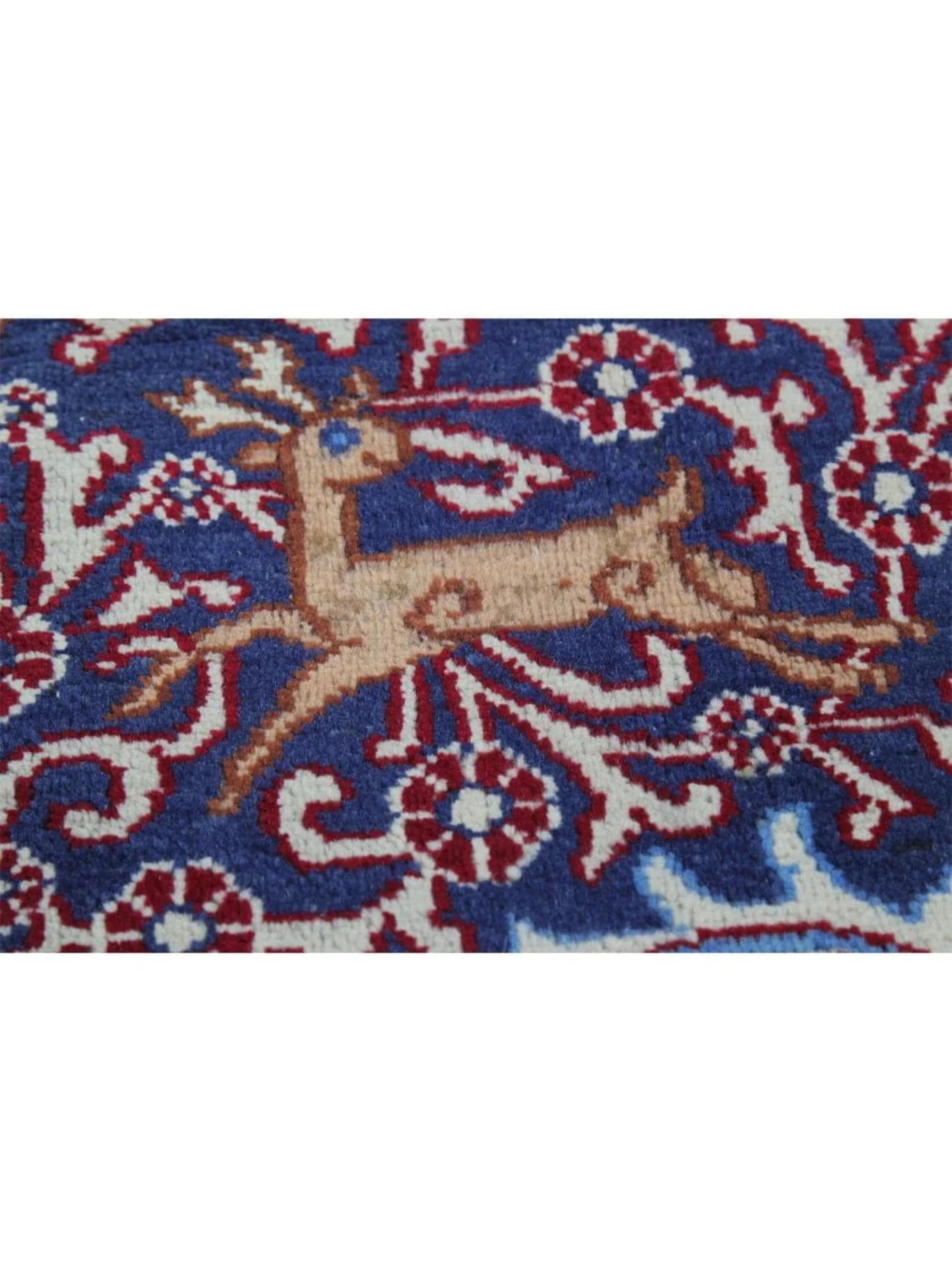 9x13 Hand Knotted Old Kashmar Area Rug (Ende des 20. Jahrhunderts) im Angebot