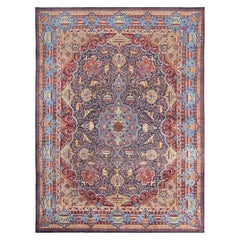 9x13 Hand Knotted Old Kashmar Area Rug