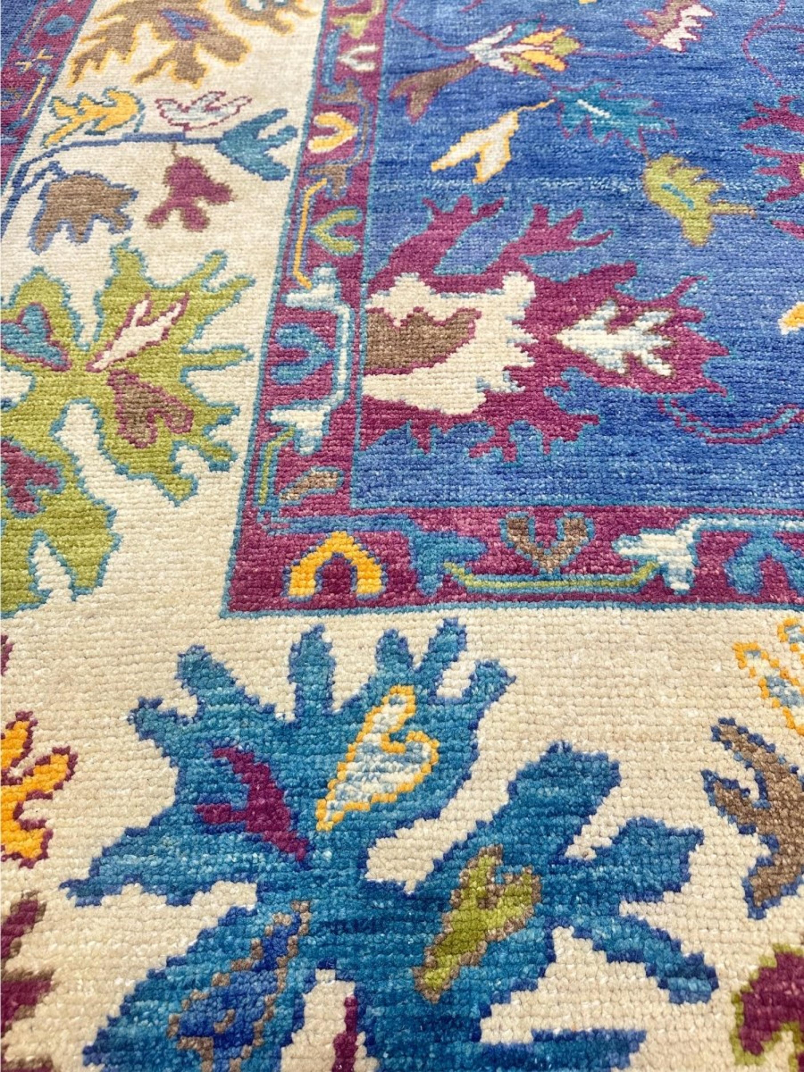 9x13 Tapis turc Oushak noué à la main Neuf - En vente à Dallas, TX