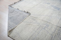 9x13 Ivory Hand-Knotted Wool Faded Diamond Tribal Carpet Rug