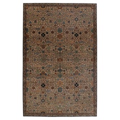 9x14 Beige Retro Mahal Hand Knotted Persian Rug ( P-4094)